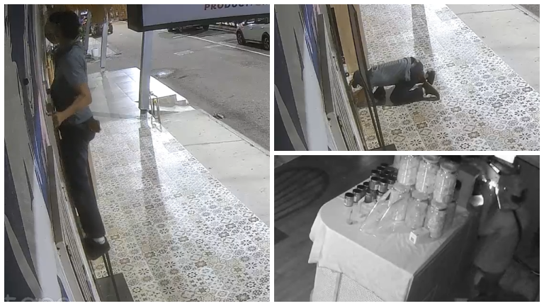 Online users question whether cafe break-in was pre-planned after viral CCTV emerges