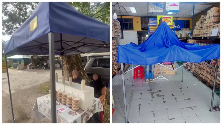 Boss steps in to help elderly couple forced to sell desserts in the rain