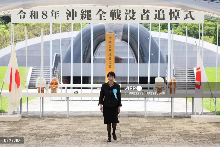 Japan PM heckled at war memorial event