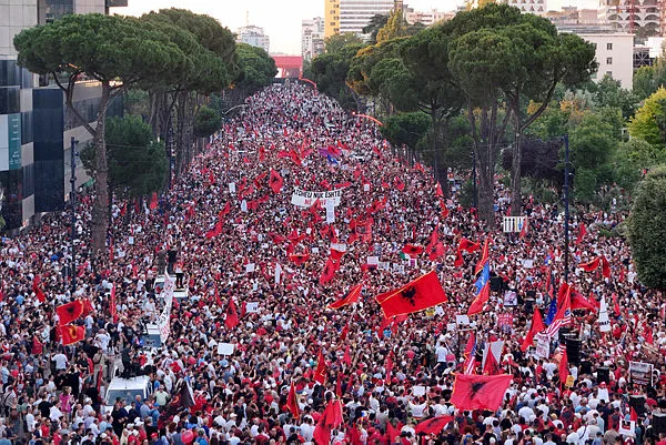 ALBANIA-US-POLITICS-ENVIRONMENT-CONSTRUCTION Albanian protests against Trump-linked resort swell