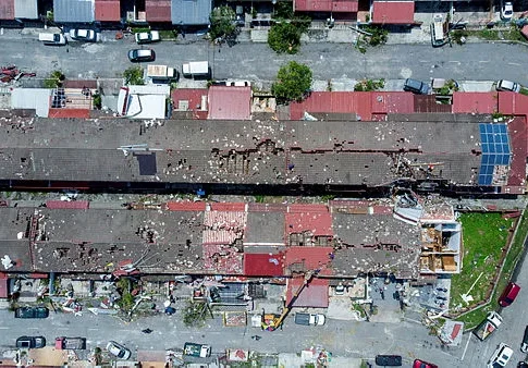 Bercham storm damages over 200 homes in Ipoh