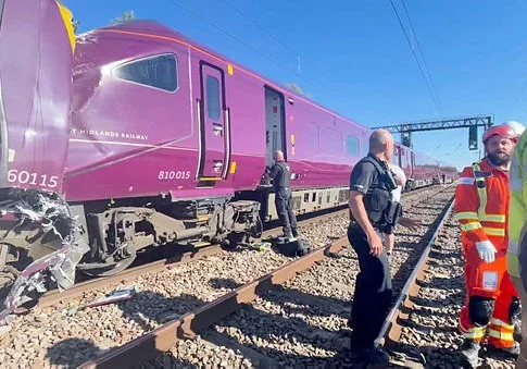 Driver killed, 28 in hospital after UK train collision