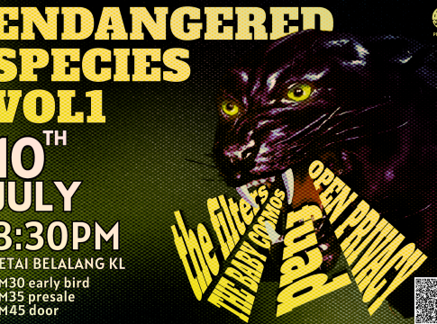 The Filters, The Baby Cosmos, Fuad and Open Privacy will share the stage at Endangered Species Vol. 1.