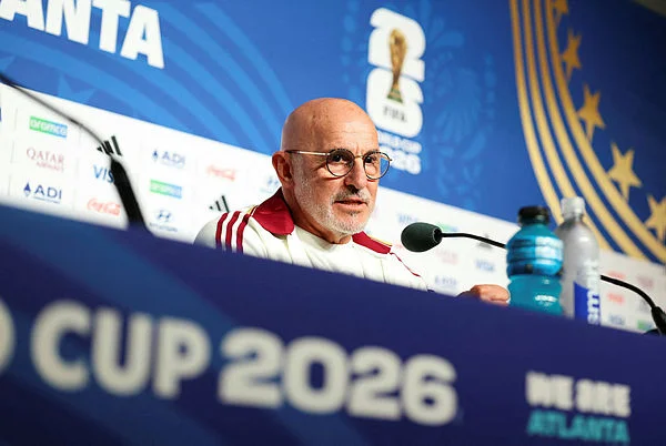FOI-SOC-SPO-WCS-SPAIN-TRAINING-AND-PRESS-CONFERENCE-FIFA-WORLD Spain target convincing win to dispel World Cup doubts