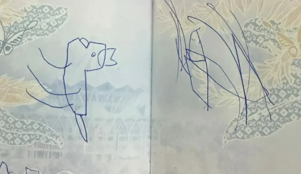 Child’s doodles on passport force woman to postpone flight, incur extra costs