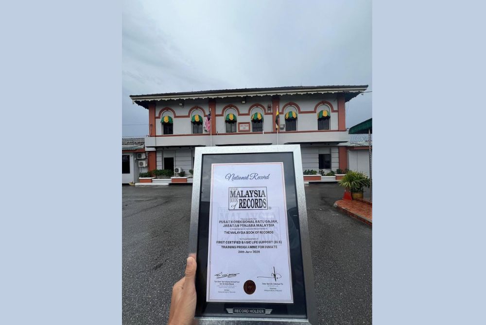 Batu Gajah prison makes history with life-saving skills record