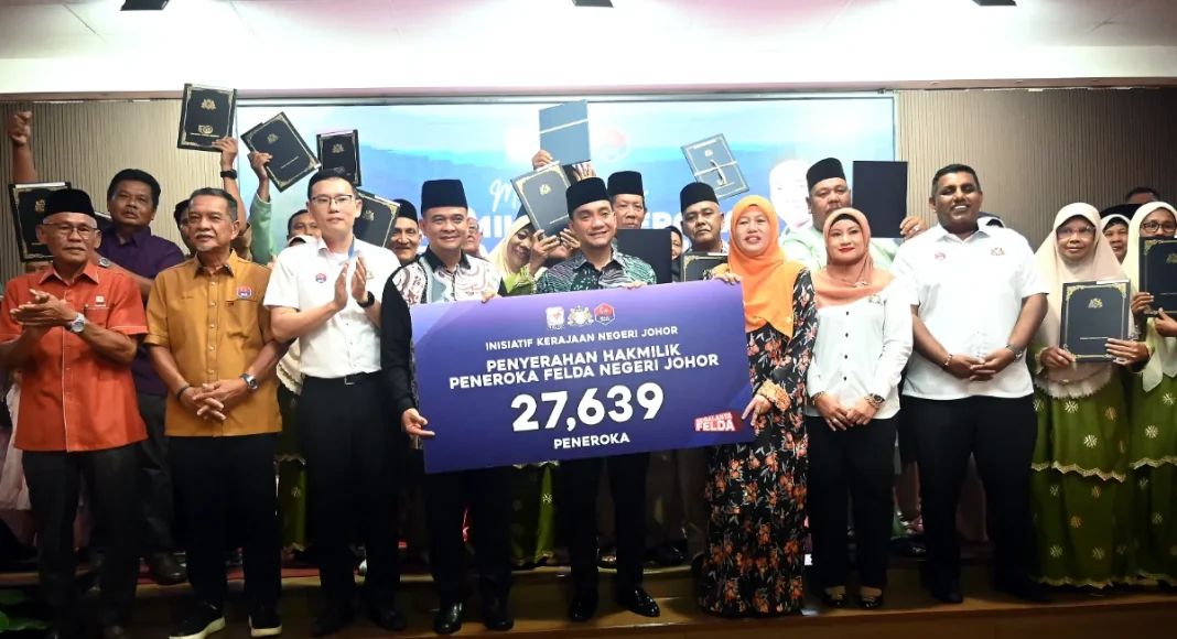 Johor resolves 99.99% of FELDA land title applications