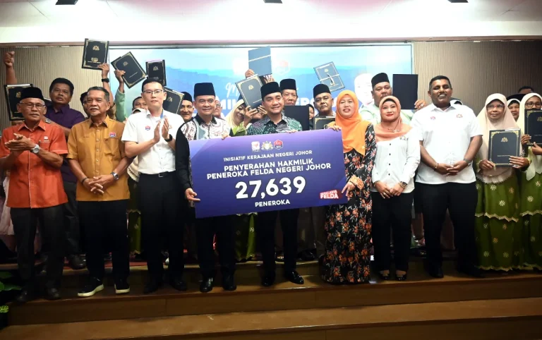 Johor resolves 99.99% of FELDA land title applications