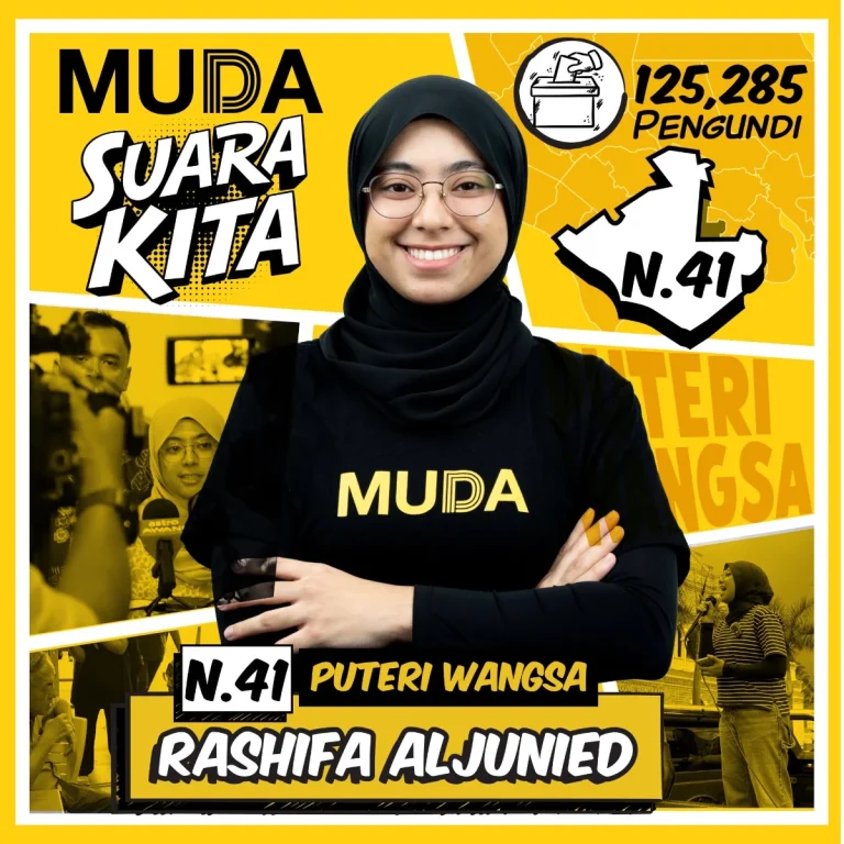 MUDA fields Rashifa Aljunied for Puteri Wangsa seat