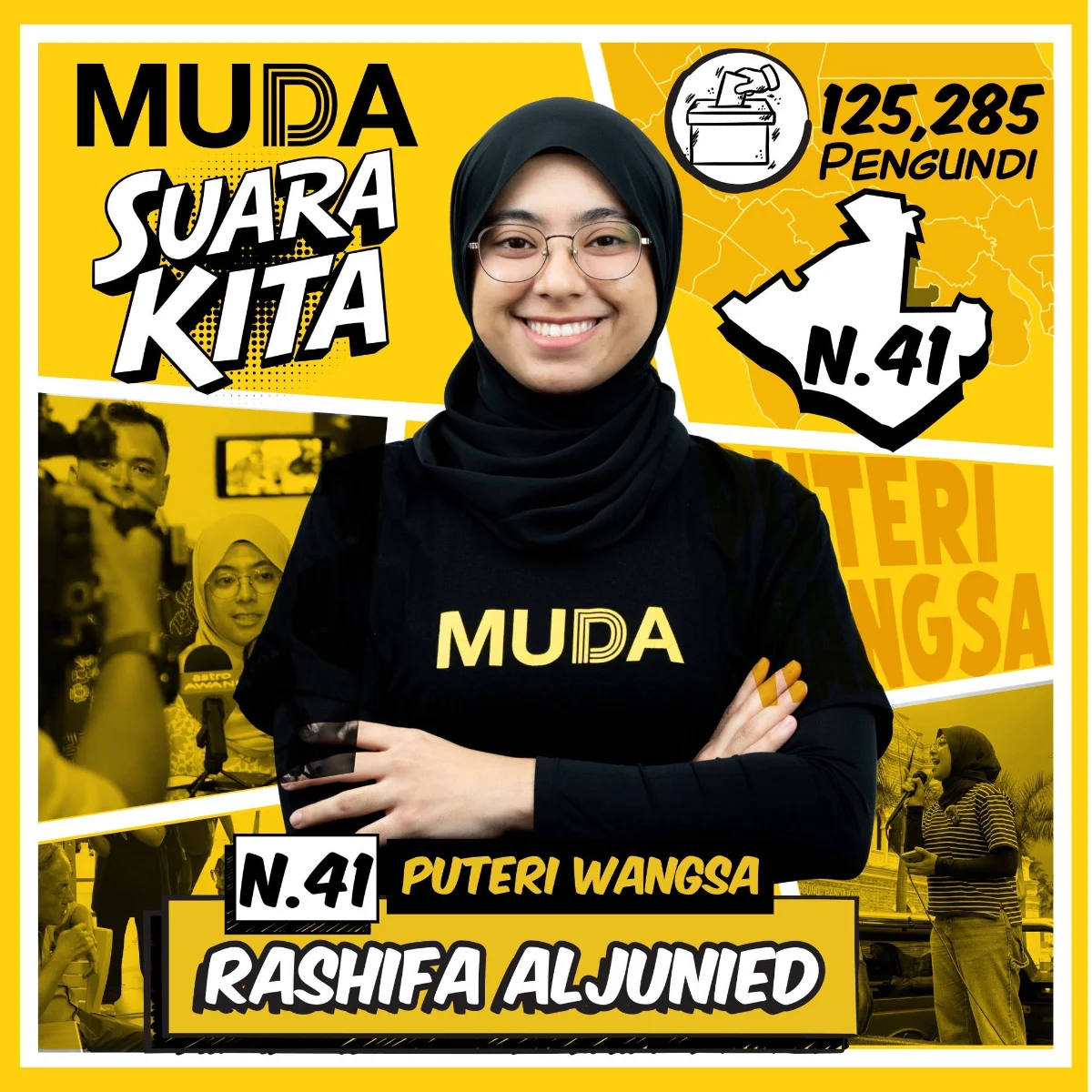MUDA fields Rashifa Aljunied for Puteri Wangsa seat MUDA fields Rashifa Aljunied for Puteri Wangsa seat