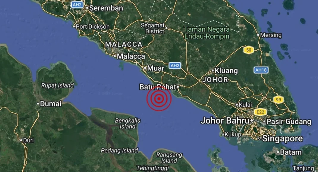Weak earthquake detected off Johor coast