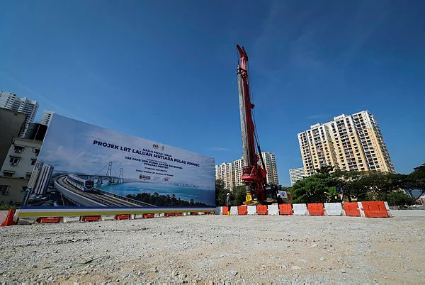 Mutiara Line LRT stations take shape as construction gains pace