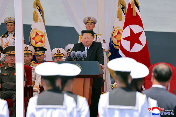 North Koreas Kim unveils plans for 10000-ton warships and nuclear navy North Korea’s Kim unveils plans for 10,000-ton warships and nuclear navy