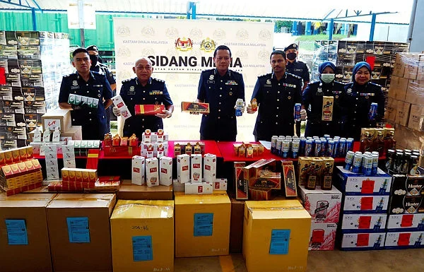Melaka customs seizes RM13.4 million in smuggled goods