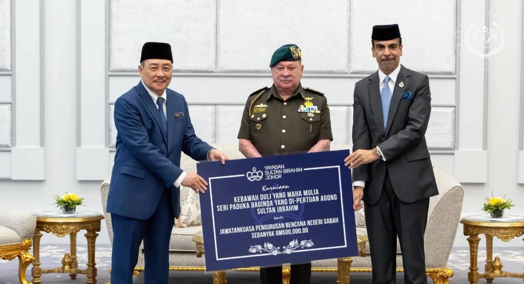 King gives RM500,000 to Sabah fire victims