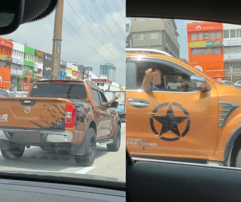 Driver claims road bully rammed car after warning honk, dashcam shows obscene gesture