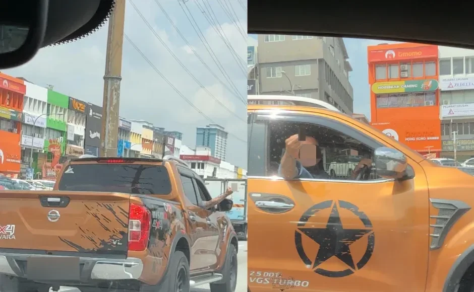 Driver claims road bully rammed car after warning honk, dashcam shows obscene gesture