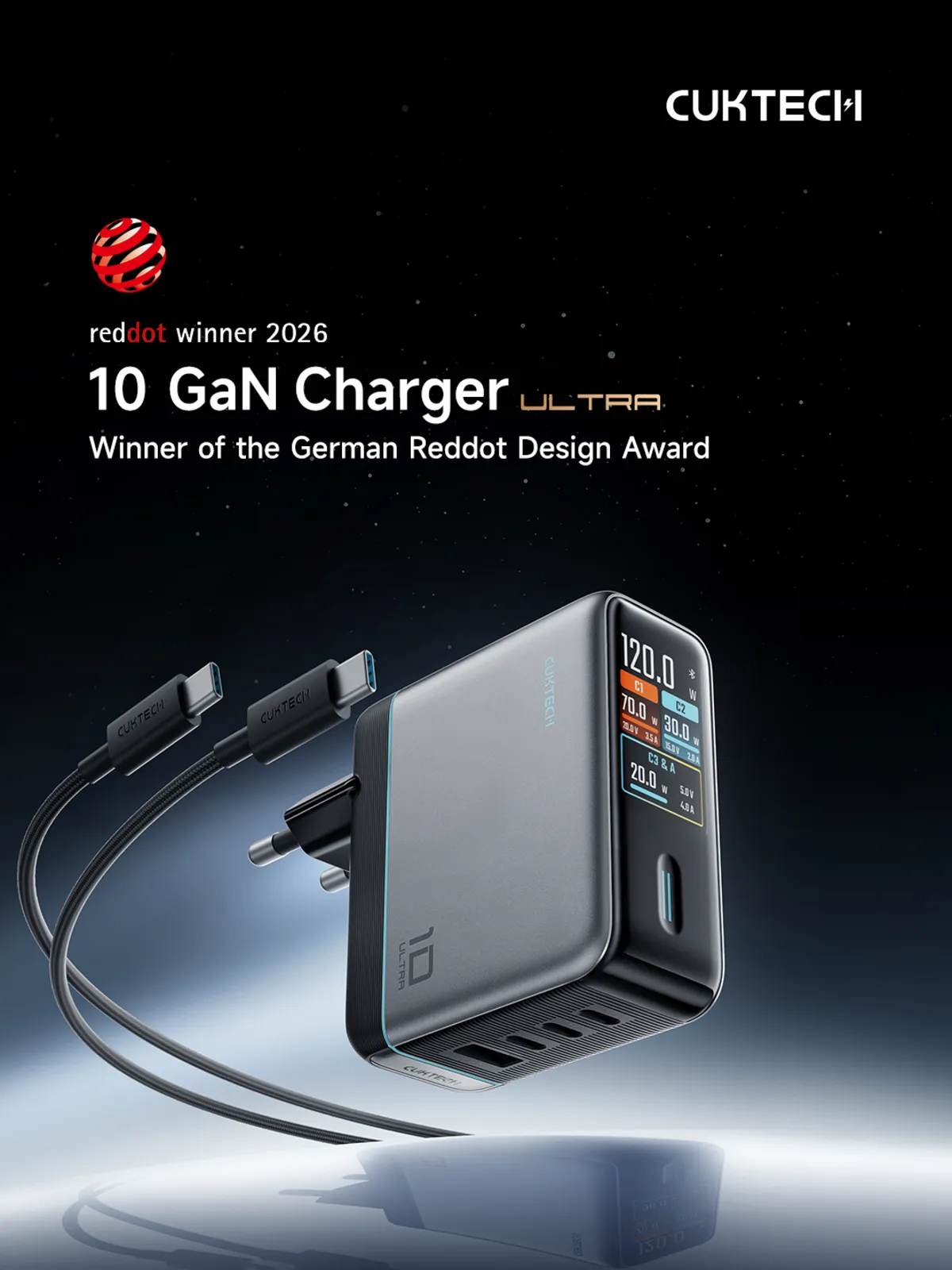 b5808529a6bea47f3c270f0439a8fd3d CUKTECH introduces the 10 Ultra Charger, delivering a smarter next-generation charging experience