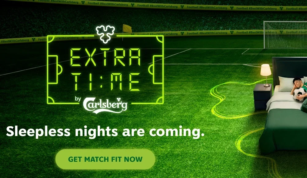 Carlsberg launches “Extra Time” campaign to help football fans improve sleep during late-night matches
