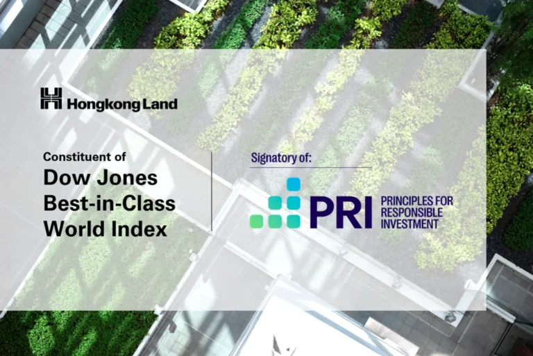 Hongkong Land Recognised as Global Leader in Sustainability Industry Rankings