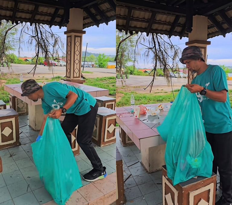 Man praised for cleaning up litter at public rest stop, triggers conversation on civic responsibility