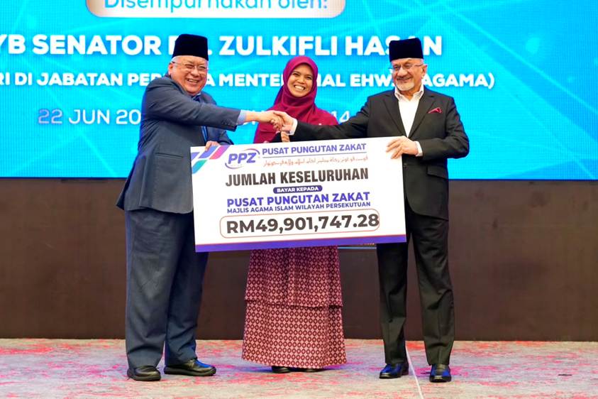 Corporate sector channels nearly RM50 million in zakat to PPZ-MAIWP
