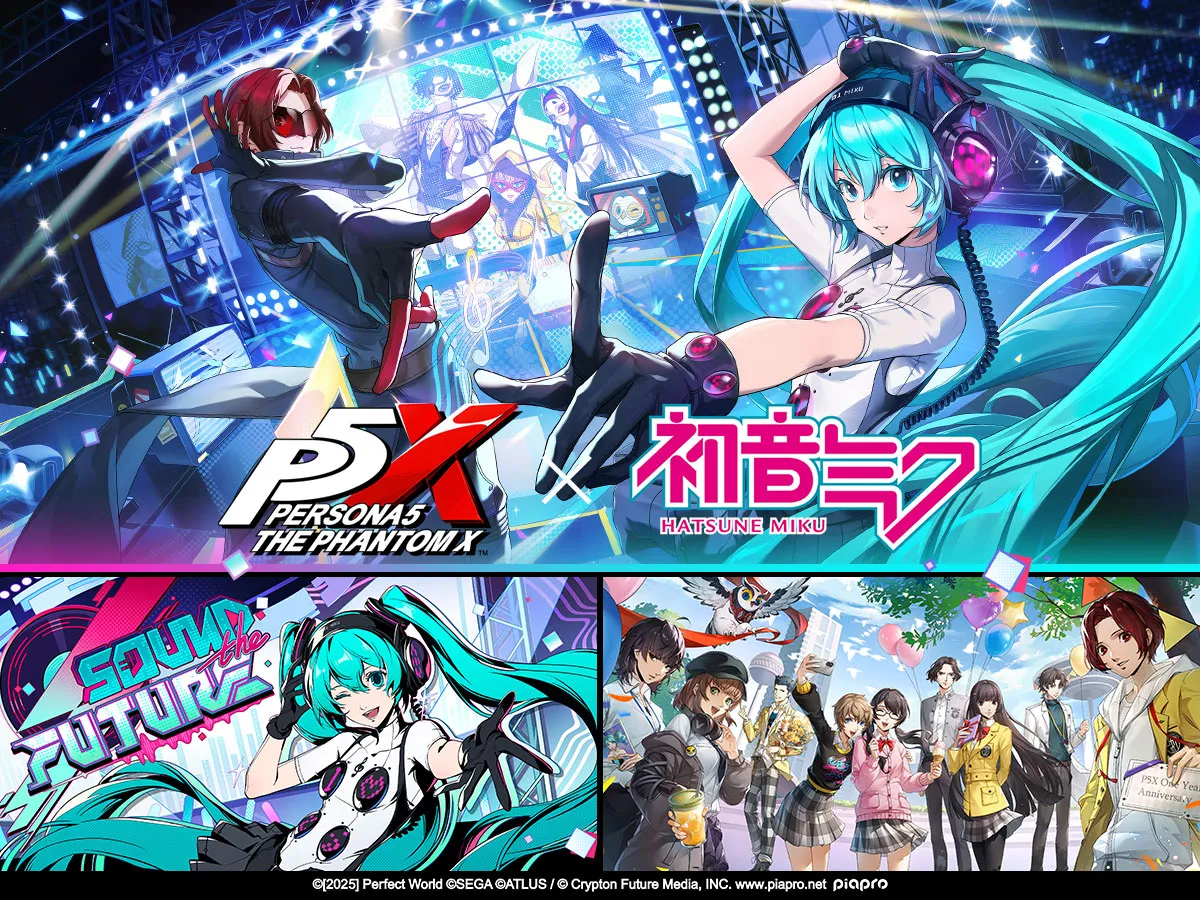 Persona5: The Phantom X Version 4.4 Launches with Global Hatsune Miku Collaboration and 1st Anniversary Celebration