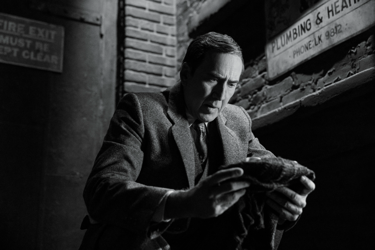 Cage brings a strange, pulpy charm to Ben, a worn-down private eye pulled back into life as the Spider.