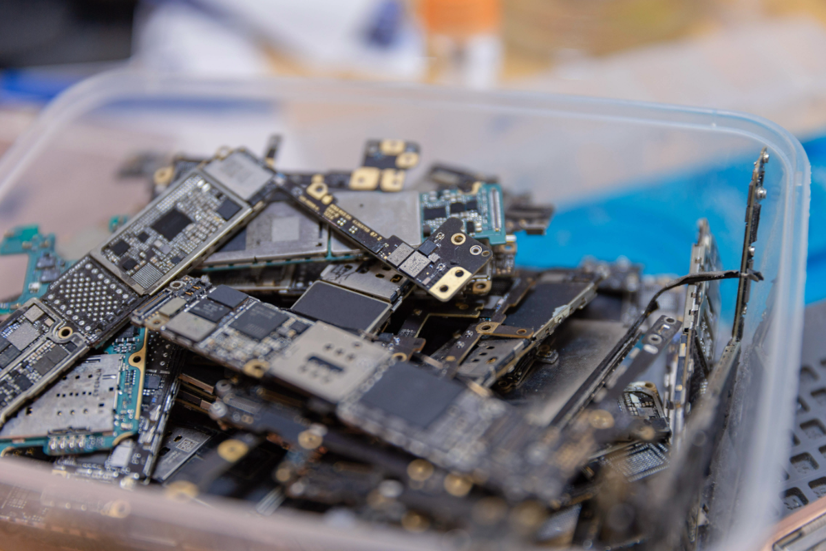 Many unwanted electronics still contain materials that can be recovered and reused.