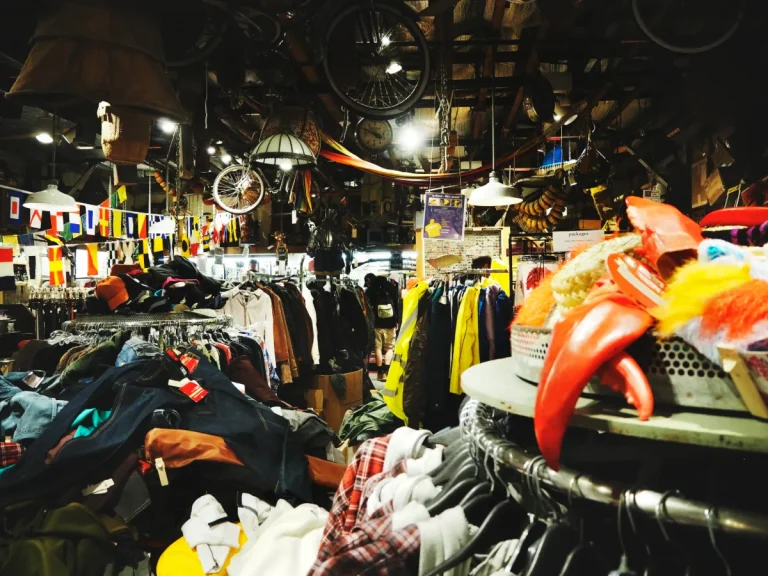 Thrift shops offer a mix of casual wear, vintage items and everyday basics across different price points.