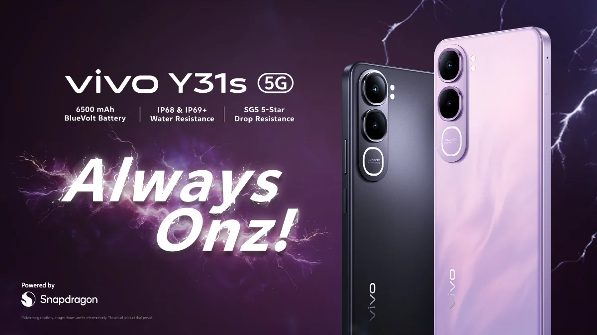 vivo Malaysia launches Y31s in Malaysia with 6,500mAh battery, military-grade durability from RM1,199