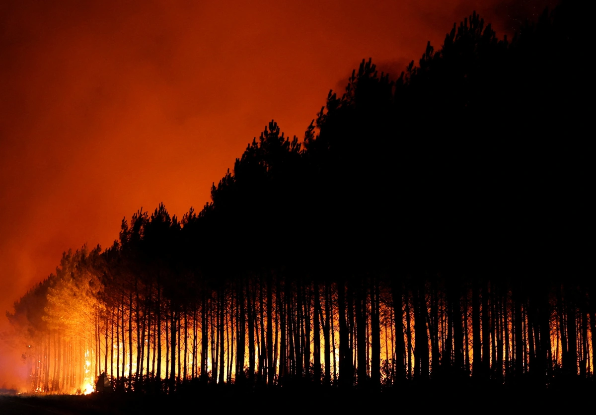 France evacuates thousands as wildfire rages in pine forest France evacuates thousands as wildfire rages in pine forest