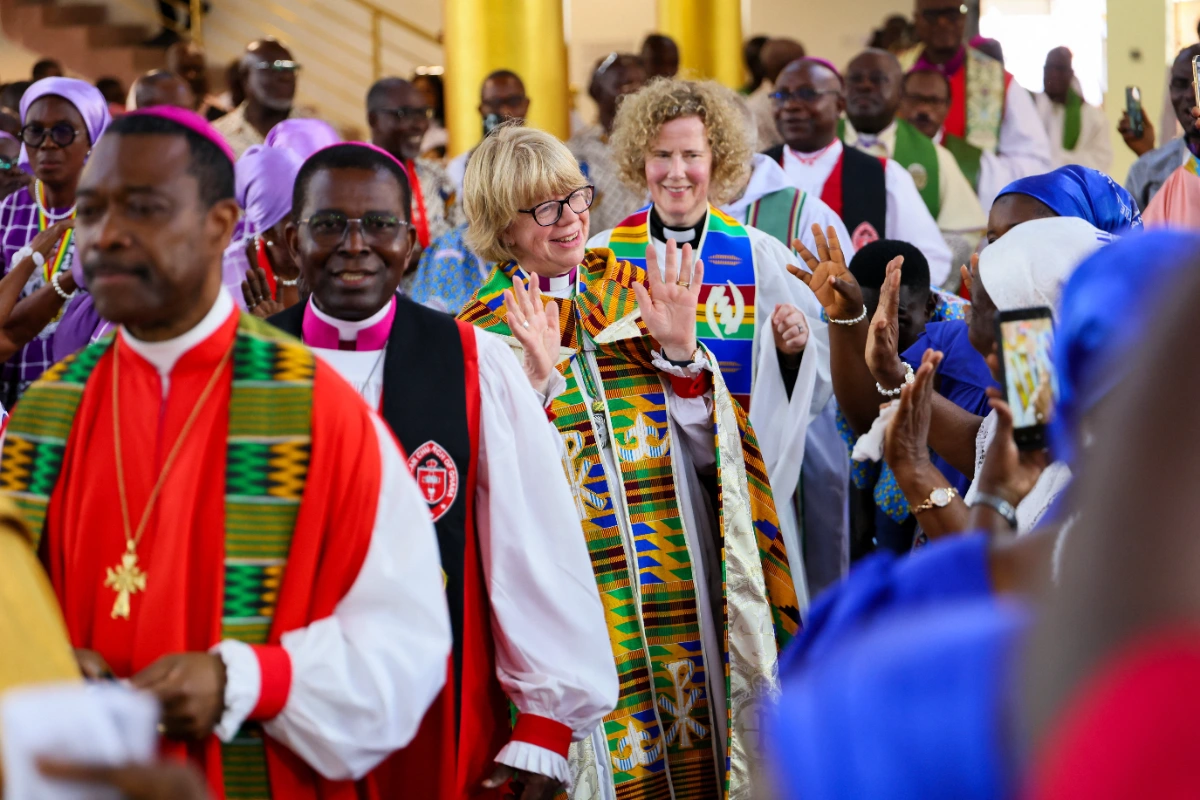 Anglican Church leader visits slave trade project on Africa tour