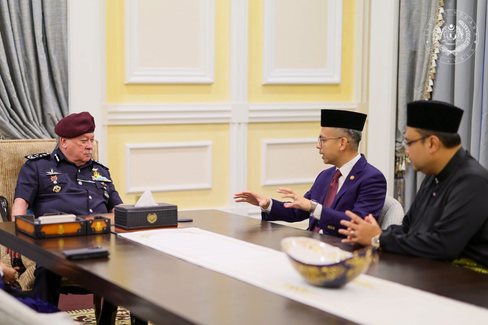 King grants audience to communications minister Fahmi Fadzil King grants audience to communications minister Fahmi Fadzil