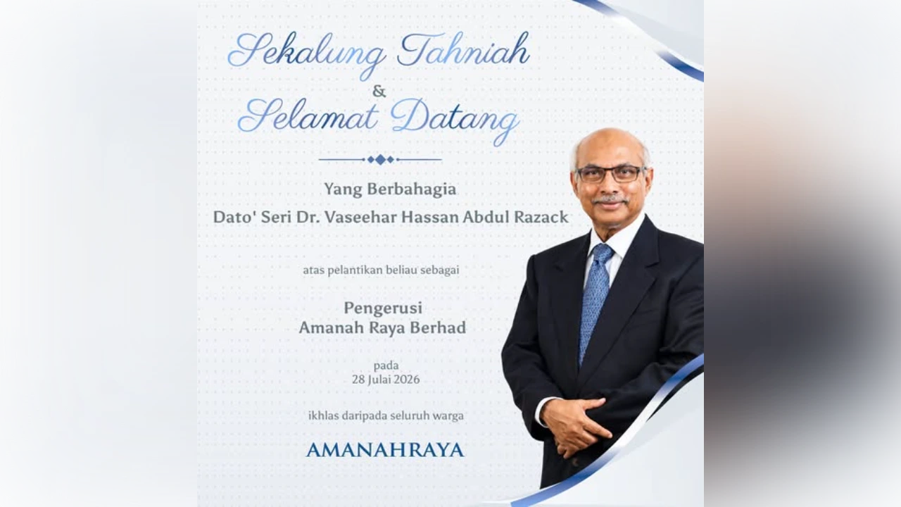 Vaseehar Hassan appointed AmanahRaya chairman