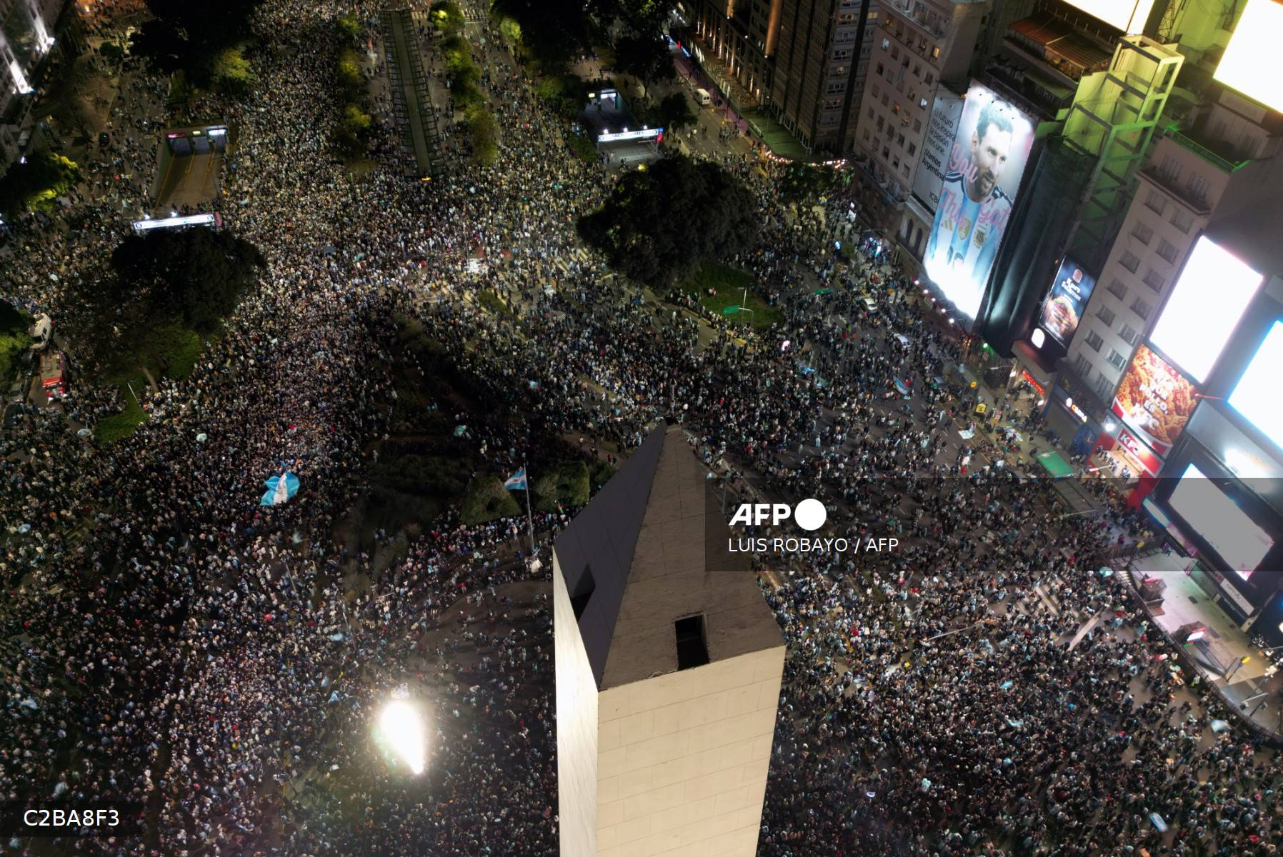 Argentina shields Obelisk ahead of World Cup semi-final Argentina shields Obelisk ahead of World Cup semi-final
