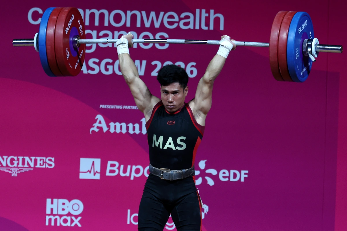 COM14_27072026_ANGKAT_BERAT Muhamad Aznil completes golden hat-trick at Commonwealth Games