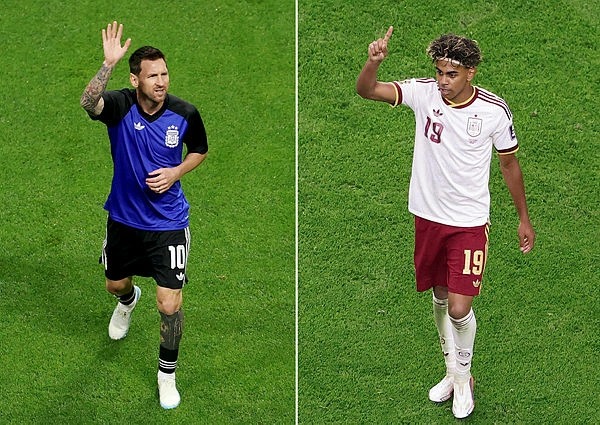 COMBO-FBL-WC-2026-MATCH104-ESP-ARG-FINA Spain's Yamal aims to join elite club of teenage World Cup winners