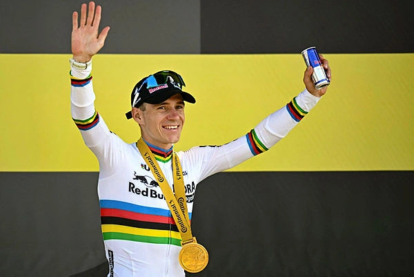 Evenepoel wins 'special' Tour de France individual time-trial