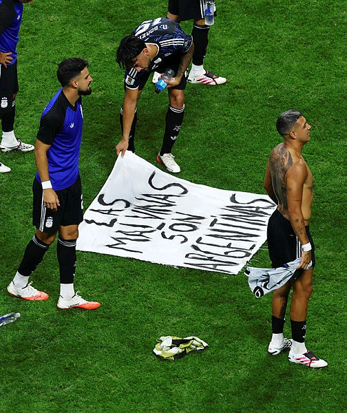 FIFA to decide on Argentinas Falklands banner after semi win FIFA to decide on Argentina’s Falklands banner after semi win