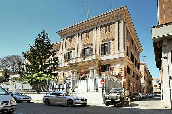 FILES-ITALY-UKRAINE-RUSSIA-POLITICS-DIPLOMACY-ESPIONAGE Italy expels two Russian diplomats accused of spying: minister