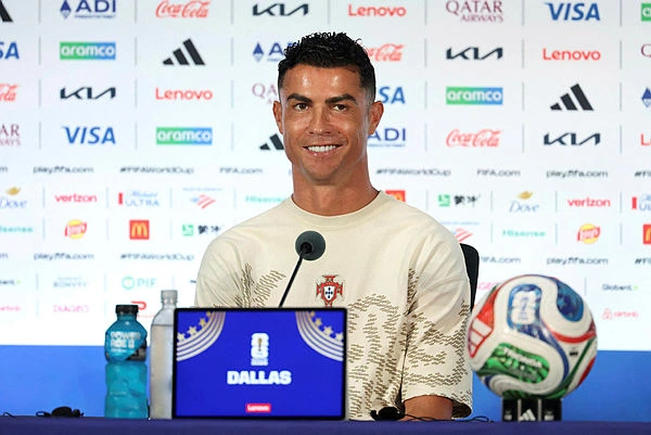 FOI-SOC-SPO-WCS-PORTUGAL-PRESS-CONFERENCE-FIFA-WORLD-CUP-2026 Reflective Ronaldo takes on critics 'trying to kill me for 23 years'