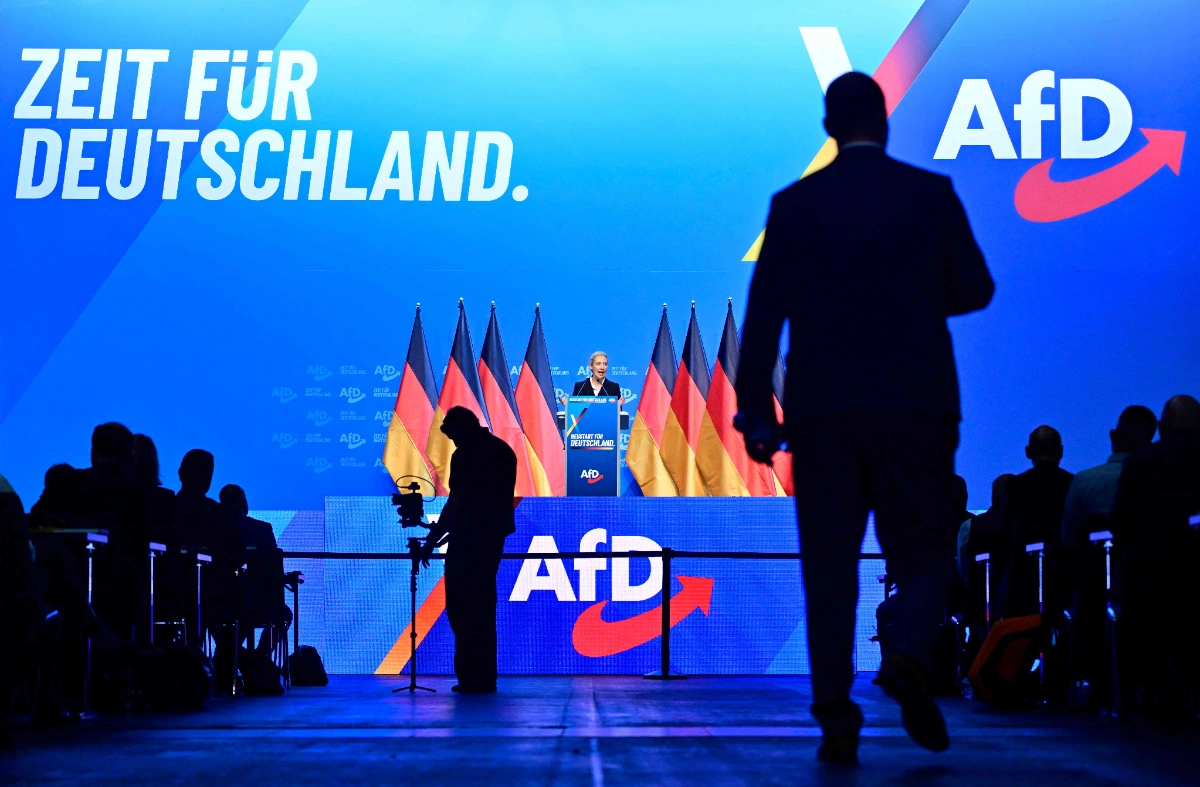 Protests in Germany as far-right AfD meets