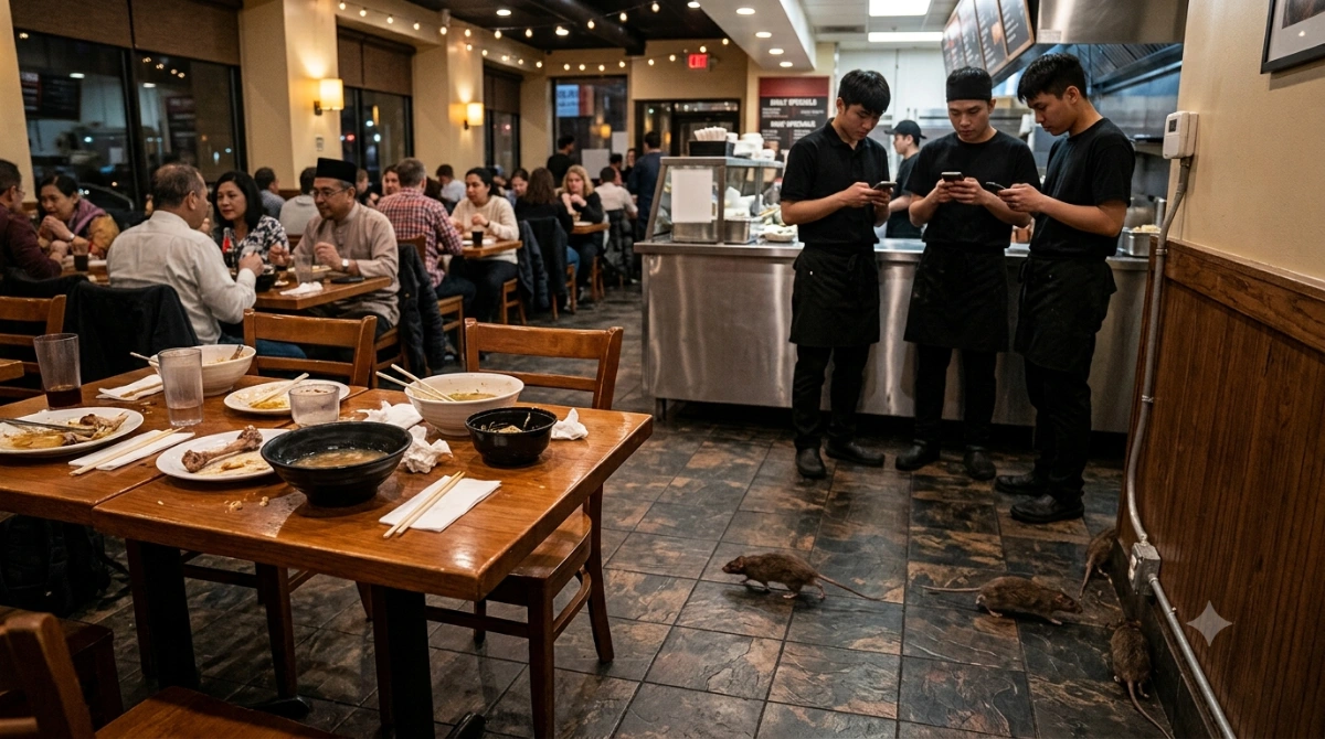 Customer alleges rats roaming restaurant after meal, netizens express concern