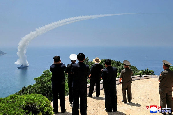 North Korea's Kim oversees latest naval weapons tests