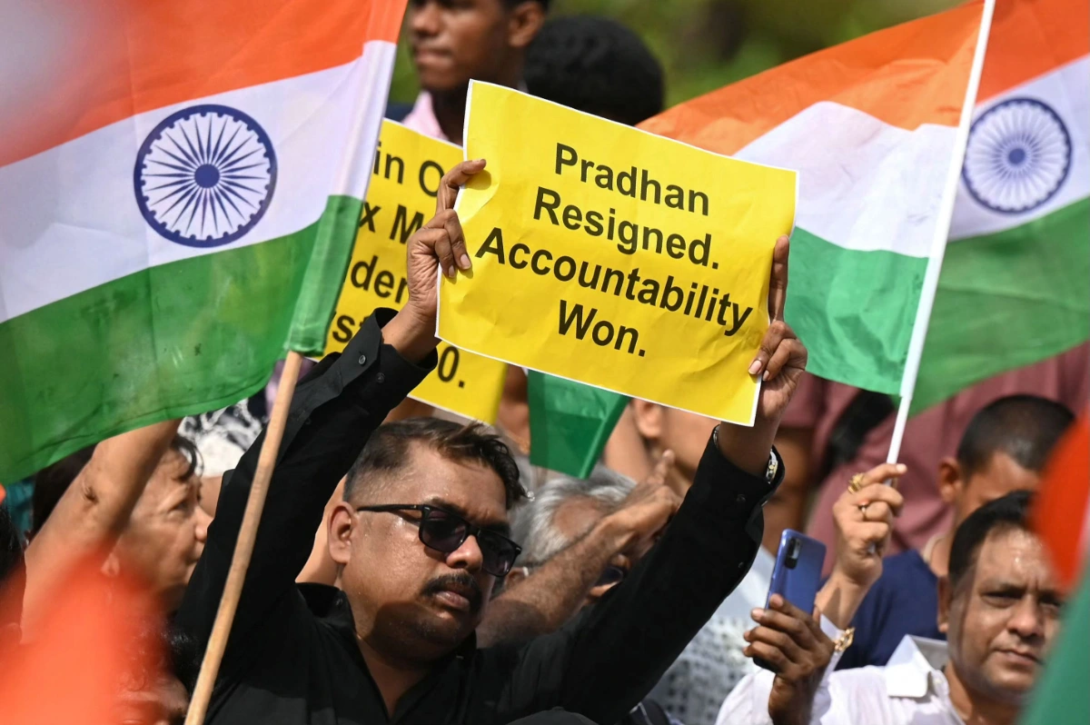 TOPSHOTS-TOPSHOT-INDIA-POLITICS-EDUCATION-PROTEST India's education minister resigns, end called to Delhi protests