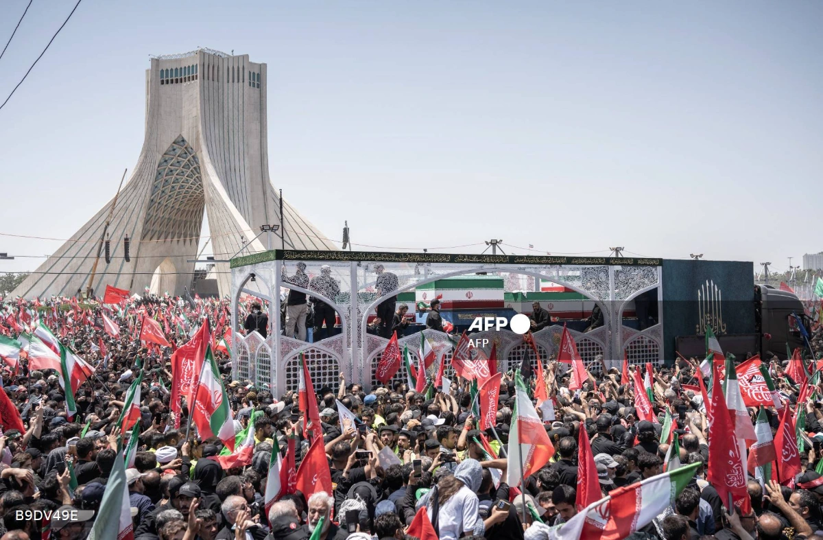 Thousands bid farewell to Khamenei in Irans Qom Thousands bid farewell to Khamenei in Iran's Qom