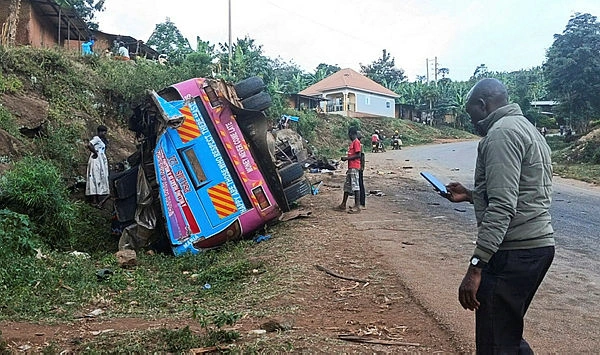 Uganda school bus crash toll rises to 24 after three more die Uganda school bus crash toll rises to 24 after three more die