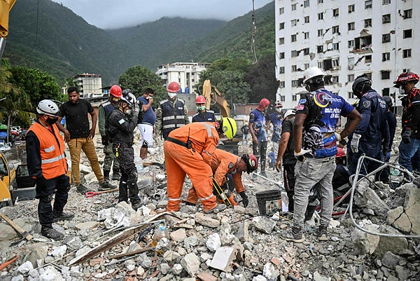VENEZUELA-EARTHQUAKE-AFTERMAT Toll from Venezuela double earthquakes reaches 5,346 killed