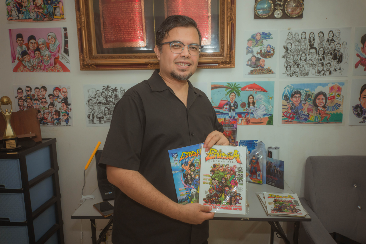 dsc2181 Syem’s interest in comics now feeds into Bijambo, his own Malaysian superhero story about helping troubled children without relying on violence.